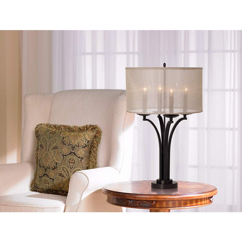 Image 1 Pacific Coast Lighting Pennsylvania 31" High Florida Bronze Table Lamp in scene